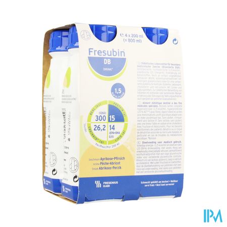 Fresubin Db Drink Peche Abricot 200ml X4