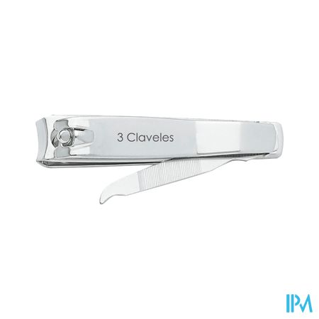 3 Claveles Coupe Ongles Avec Lime 8cm