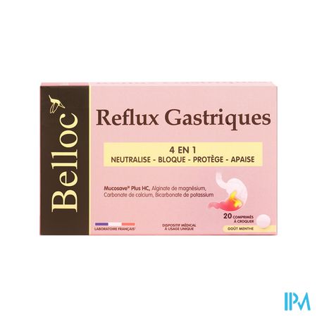 Belloc Reflux Gastrique Comprime A Croquer 20