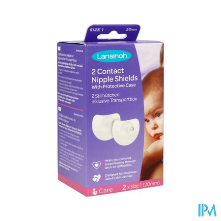 LANSINOH BOUT SEIN T1+ETUI PROT 2