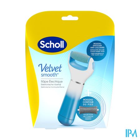 Scholl Velvet Smooth Rape Electr.+gommage Ps Bleu