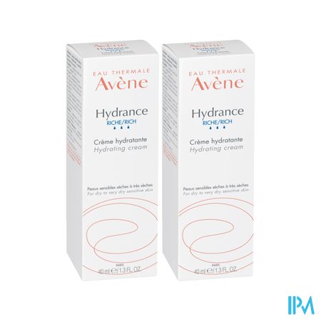 Eau Thermale Avene Hydrance Creme Riche Hydratante 40ml X2