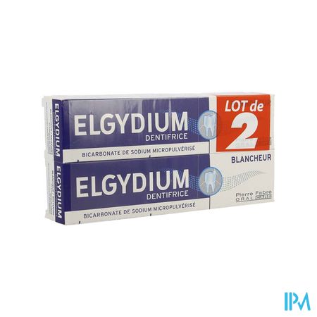 Elgydium Blancheur Dentifrice 75ml X2